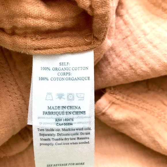 Faherty Brand Women organic cotton sleeveless top. Size Small. Never been worn - Picture 6 of 6